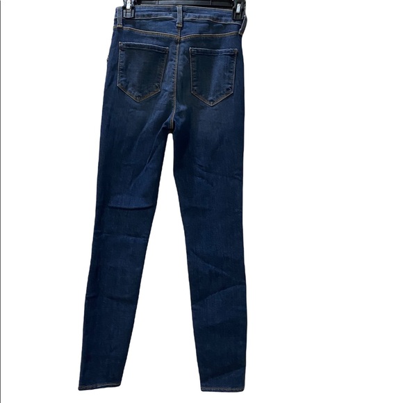 L'AGENCE MARGOT HIGH RISE SKINNY Jeans Studded Dark Vintage Sz 25 NWT New - Picture 2 of 3